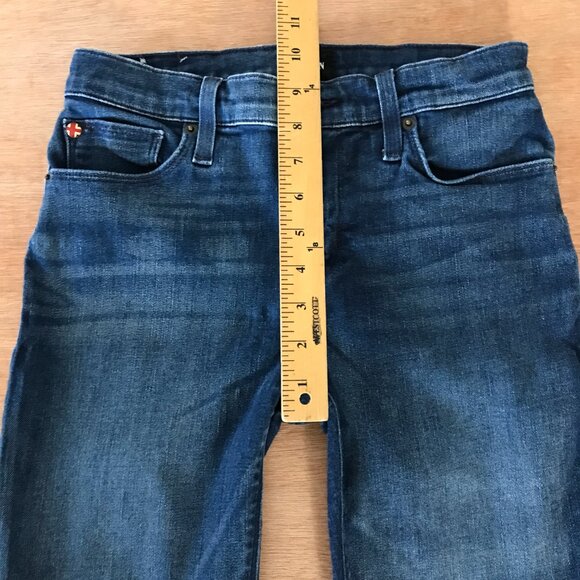 Hudson Midrise Ankle Natalie Super Skinny Jeans Women 26 Blue Dark Wash Stretch - Picture 8 of 12